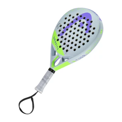 Raquette De Padel Head Gravity Elite – Forme Ronde, Large Sweet Spot, Fibre De Verre, Auxetic, Pour Joueurs Intermédiaires
