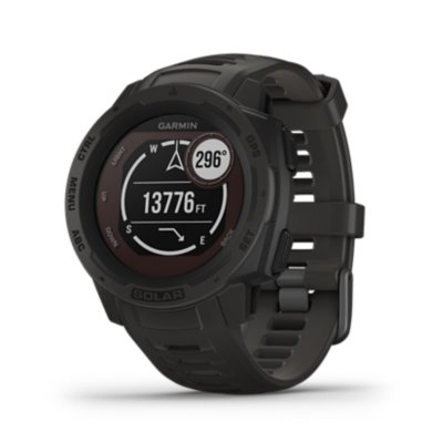 Montre GPS Cardio INSTINCT SOLAR GRAPHITE GARMIN