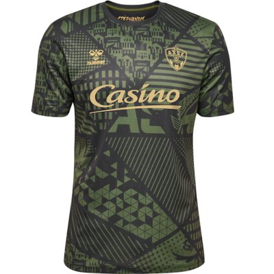 Maillot d'entraînement de football homme AS Saint Etienne 25/26 Entraînement Multicolore 2309960 HUMMEL