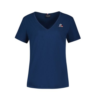 Tee-Shirt De Sport Femme  Col V Et Manches Courtes