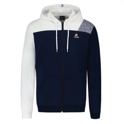 Blouson Coq Sportif Intersport Sweatshirt Zippé À Capuche Homme