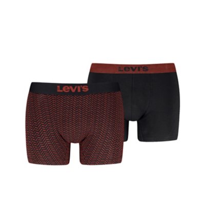 Boxer homme entrejambe anti-enroulement et maintien optimal - Lot de 2 Multicolore 232223  LEVIS