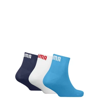 Chaussettes Garçon Quarter 3P Rouge et marine PUMA | INTERSPORT