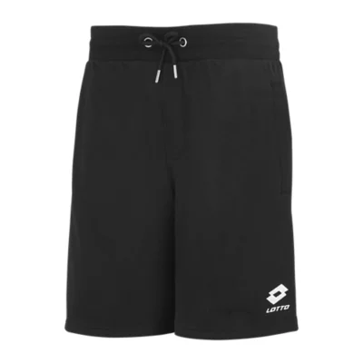 Short De Sport Lotto Noir Pour Homme, Taille XL, Modèle BM14, Coupe Regular Avec Cordon