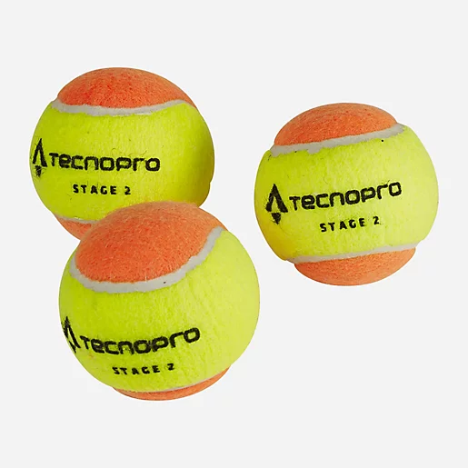Balle De Tennis Sans Pression Stage 2 Polybag TECNO PRO