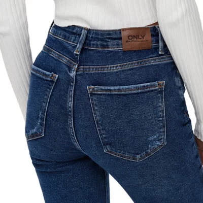 JDYMOON HW SK ANK JEANS MIX DNM | Bleu Foncé