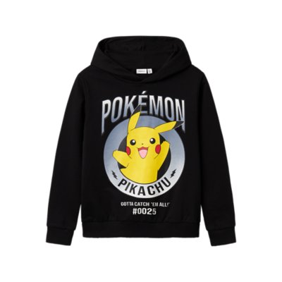 Pokémon Short à Capuche Survêtement Garçon 2 Pièces Pikachu - Ensemble Jogging Enfant Poches Zippées Été