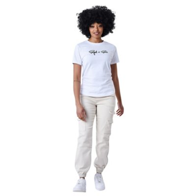 Pantalon Cargo Femme Ample à Jambes Larges - Taille élastique, Idéal Pour Randonnée, Sport Et Loisirs Décontractés - 8