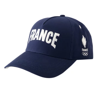 Casquette Officielle Équipe De France FFF – Collection Fan Supporters – Réglable Coton Twill Logo Brodé
