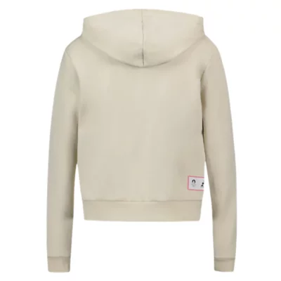Sweat Zippé Veste Coq Sportif Femme Gris Sweatshirt Zippé À