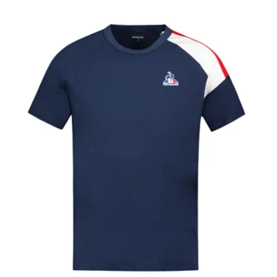 Tee-shirt À Manches Courtes Garçon Tricolore Bleu LE COQ SPORTIF P 2610174ppg