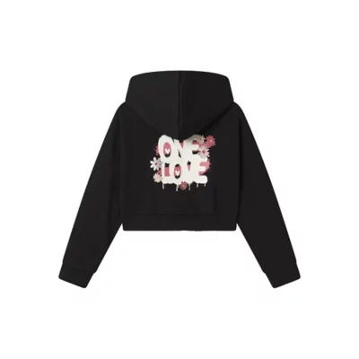 NAME IT Nkmnesweat Card W Hood Sweat à Capuche Fille - Coton Bio Confortable