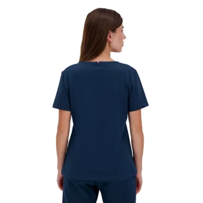 T-shirt Sporty & Rich – Bleu Et Or – Manches Courtes – Taille XS – Femme