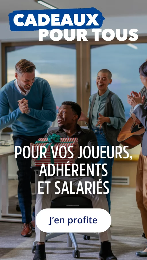 Idée cadeaux pour vos joueurs, salariés et adhérents