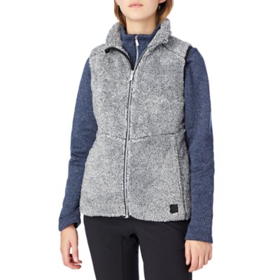 gilet polaire sans manche femme blanc