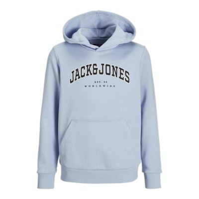 Sweat-shirt Garçon Jack & Jones Jjecaleb Varsity - Col Crew Neck, Logo Imprimé, 100% Coton
