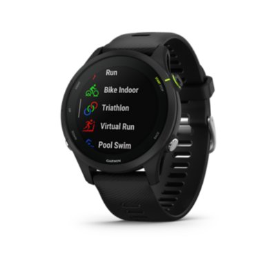 Montre GPS Cardio FORERUNNER 255 MUSIC NOIR NOIR GARMIN INTERSPORT