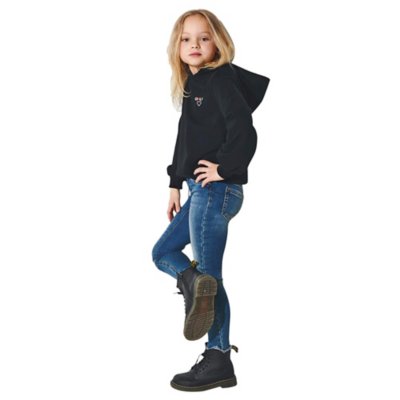 Kaporal Kelly Sweatshirt à Capuche Fille - Noir - Taille 10 Ans