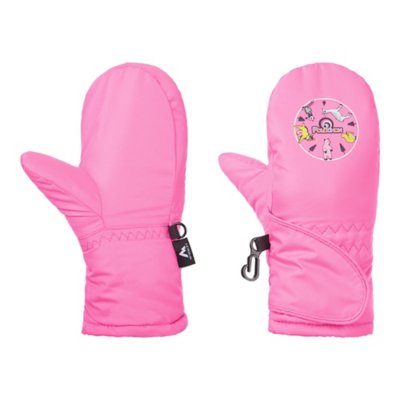 2 Paires De Gants De Ski COUNIUS Enfants - Coupe-Vent, Imperméables - Pour 5-12 Ans - Bleu Et Rose