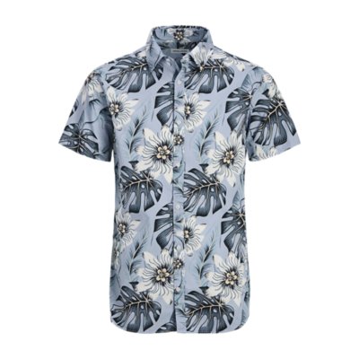 Chemise à manches courtes homme Tropics Bleu