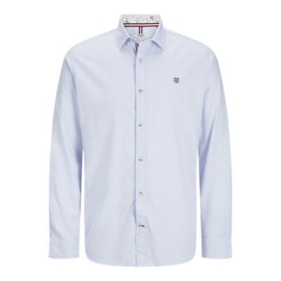 JACK & JONES JPRPARMA Shirt L/S Noos JNR, Blanc, 16 Ans Garçon
