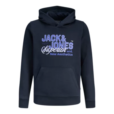 Pull à Capuche Garçon Jack Wills – 12 Ans – Bleu Coton – Occasion Bon état
