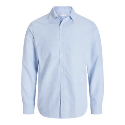 Chemise À Manches Longues Homme En Coton Bleu JACK & JONES