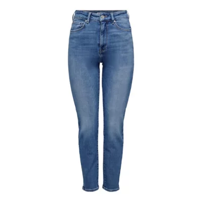 Jeans Femme ONLY - Coupe Straight Taille 27/32 (36) - Denim Bleu Classique