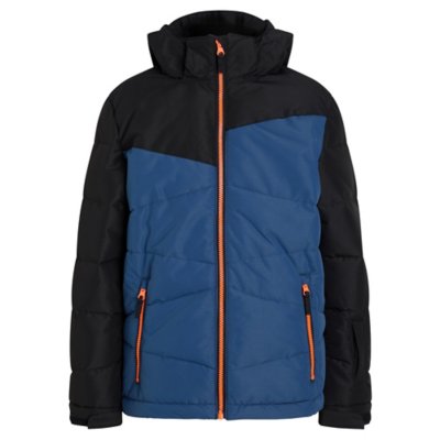 Spyder Veste De Ski Garçon Turner – Isolation Thinsulate, EXO SHIELD 10K/10K, Capuche Amovible
