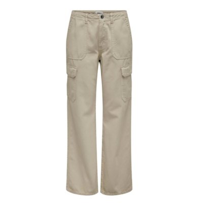 Pantalon Cargo Femme Beige