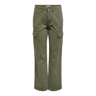 Only - Pantalon Cargo Femme Missouri Vert Kaki 