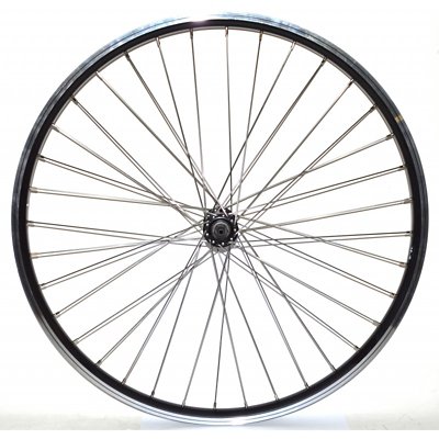 Roue Avant VTT 26 Pouces ROVVA – Jante Double Paroi Noire, 36 Rayons, Frein Patin, Blocage Rapide, Fabriqué En France