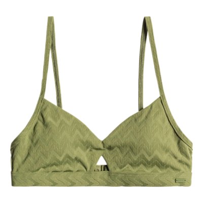 ROXY CURRENT COOLNESS Triangle Bikini Top - Green