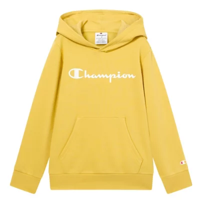 Sweat molleton à capuche hoodie jaune moutarde homme | La Halle