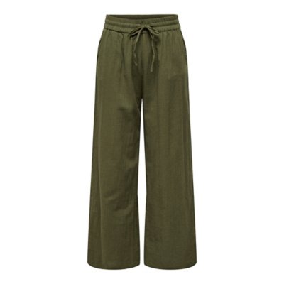 Pantalon Femme Été Léger 3/4 Pantacourt Élastique Large - Confort Chic Pour Loisirs Et Plage
