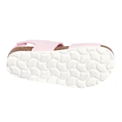Sandales Pablosky Pour Fille - Cuir, Bout Ouvert, Scratch, Confort Printemps/été