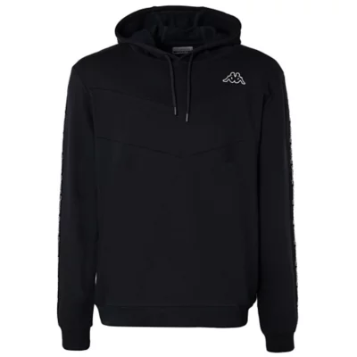 Sweat à Capuche Inaka Power L Homme - Noir Logo Arc-en-ciel évasé
