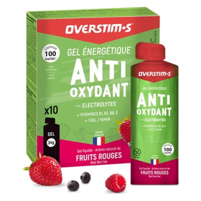 Overstim S Gel Energetique Antioxydant Fruits Rouges