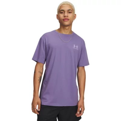 Tee-shirt À Manches Courtes Homme Sportstyle Left Chest Violet et