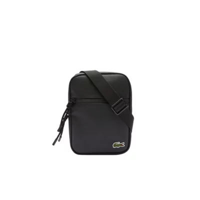 Sacoche Adulte Plate Crocodile Vert Brodé Noir LACOSTE INTERSPORT