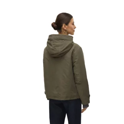 Veste Avec Capuche évasée Guardaroba / Italy - Taille M - Couleur Ficelle/marron/vert Turquoise - Occasion Très Bon état