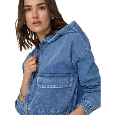 STREET-ONE Veste à capuche pour femmes en Bleu | STREET-ONE