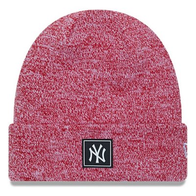 New York Yankees Marl Bobble Knit Grey Pom