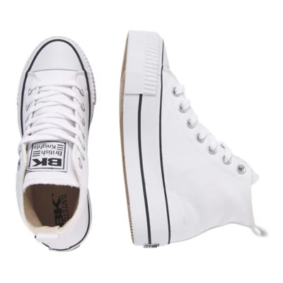 British Knights Kaya Mid - Scarpe Ginnastica Donna Con Plateau, Modello Basso In Tela E Gomma - 3