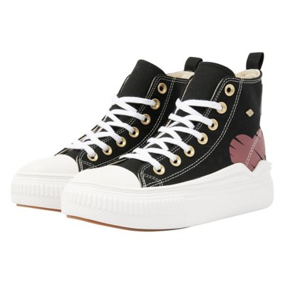 British Knights Kaya Flow Mid - Baskets Mid-Top Fille - Style Vulcanisé Léger Semelle EVA Caoutchouc Léger