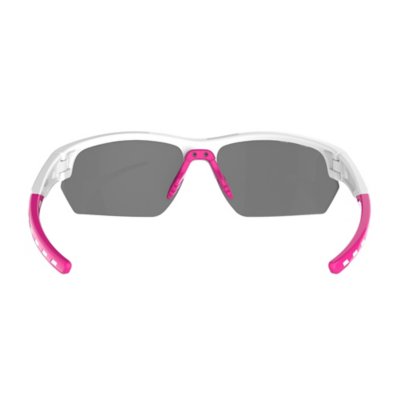 AZR Lunettes De Soleil Adulte Izoard Blanche Vernie Fushia Ecran Rose