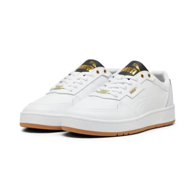 Trainers Puma Puma Basket Classic Blanc Et Argent Sneakers Femme