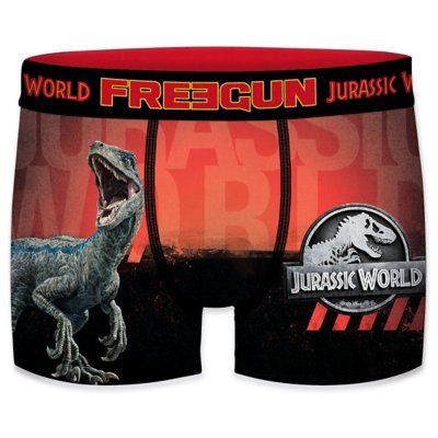 Boxer Enfant Jurassic World Freegun - Caleçon Garçon Stretch Confortable