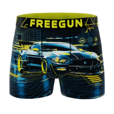FREEGUN Boxers Garçon Italie Lot - Boxer Enfant 12/14 Ans Multicolore Confortable Coton