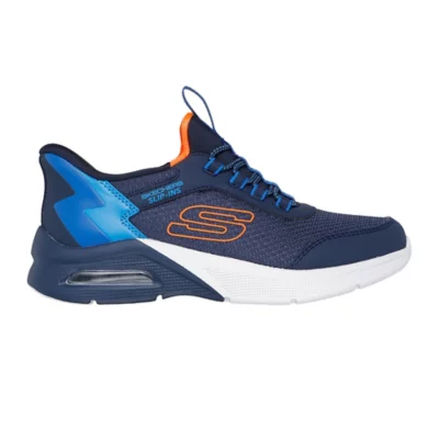 Chaussures De Training Enfant Microspec Max/Brisk-Strip Marine et bleu ...